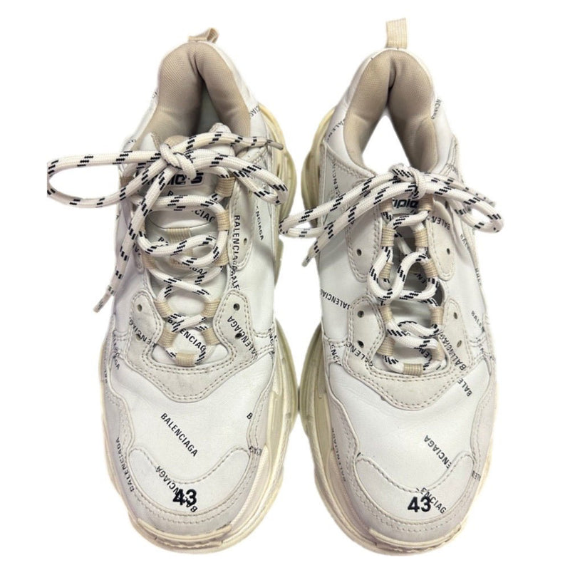 Balenciaga Triple S all over logo sneakers shoes 536737  MENS US 10 EUR 43 | Finer Things Resale