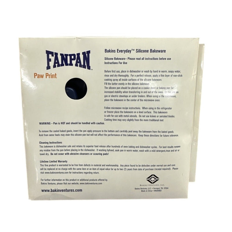 FanPan Paw Print silicone baking pan Tailgating Football Sports Parties | Finer Things Resale