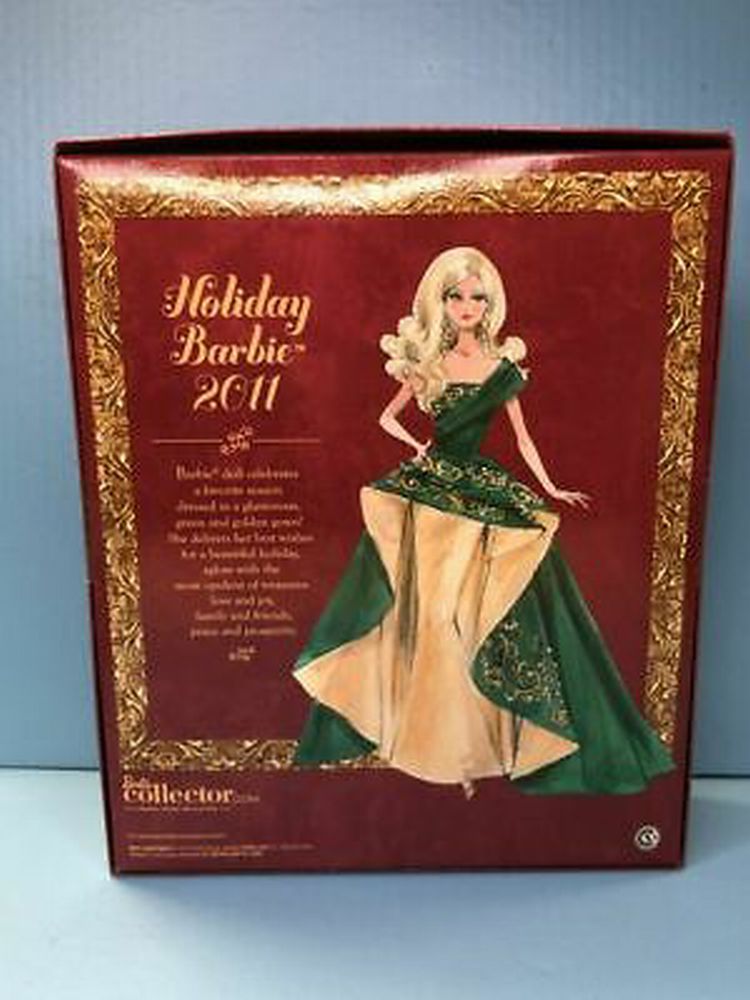 Happy Holidays Holiday Barbie 2011 Value 2011 Holiday Barbie Fashion Doll 1:6 Green Dress Christmas Happy Holidays Holiday Barbie 2011 Value 2011 Holiday Barbie Fashion Doll 1:6 Green Dress Christmas