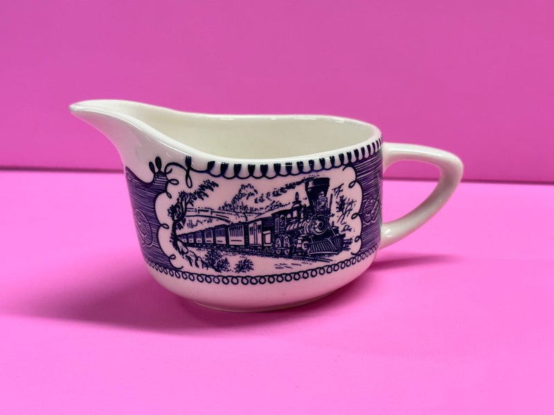 Royal China Company Currier & Ives Train Creamer VINTAGE | Finer Things Resale