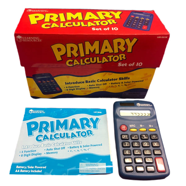 Learning Resources Primary Calculator Set of 8 Homeschool Educational | Finer Things Resale