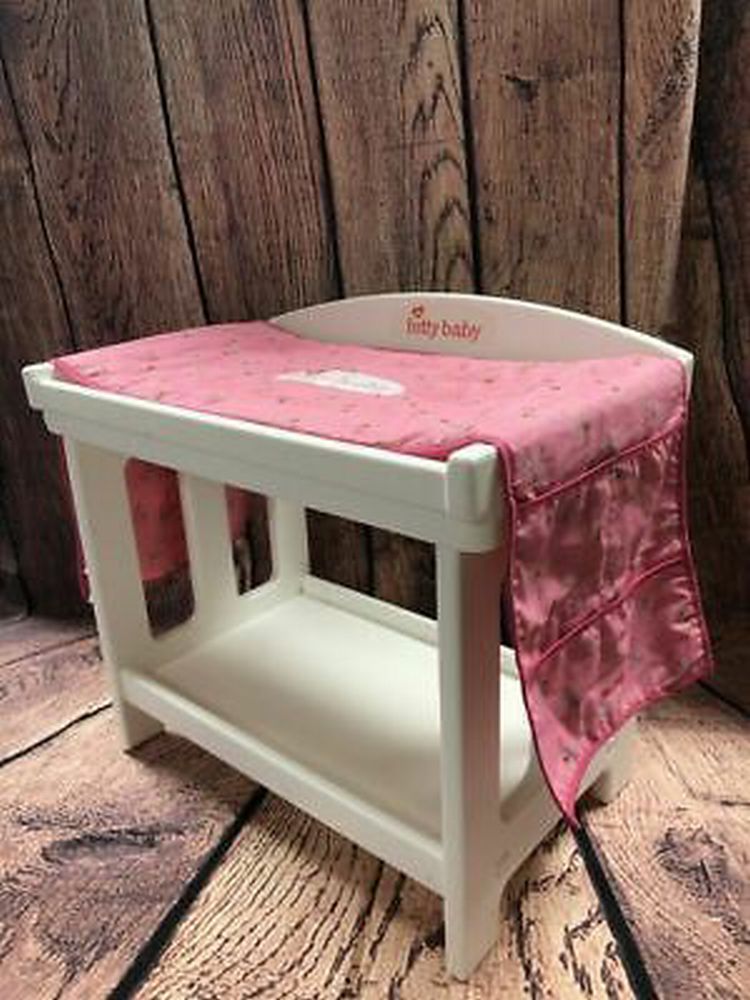 American Girl Bitty Baby doll changing table with pad RETIRED!