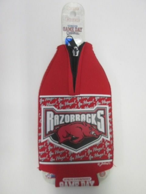 University of Arkansas Razorback Bottle Coolie Koozie BRAND NEW! GO HOGS GO! | Finer Things Resale