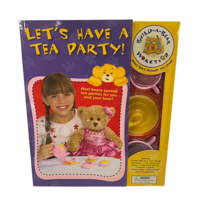 Build-A-Bear Let's Have A Tea Party! Book & Tea set! BRAND NEW! | Finer Things Resale