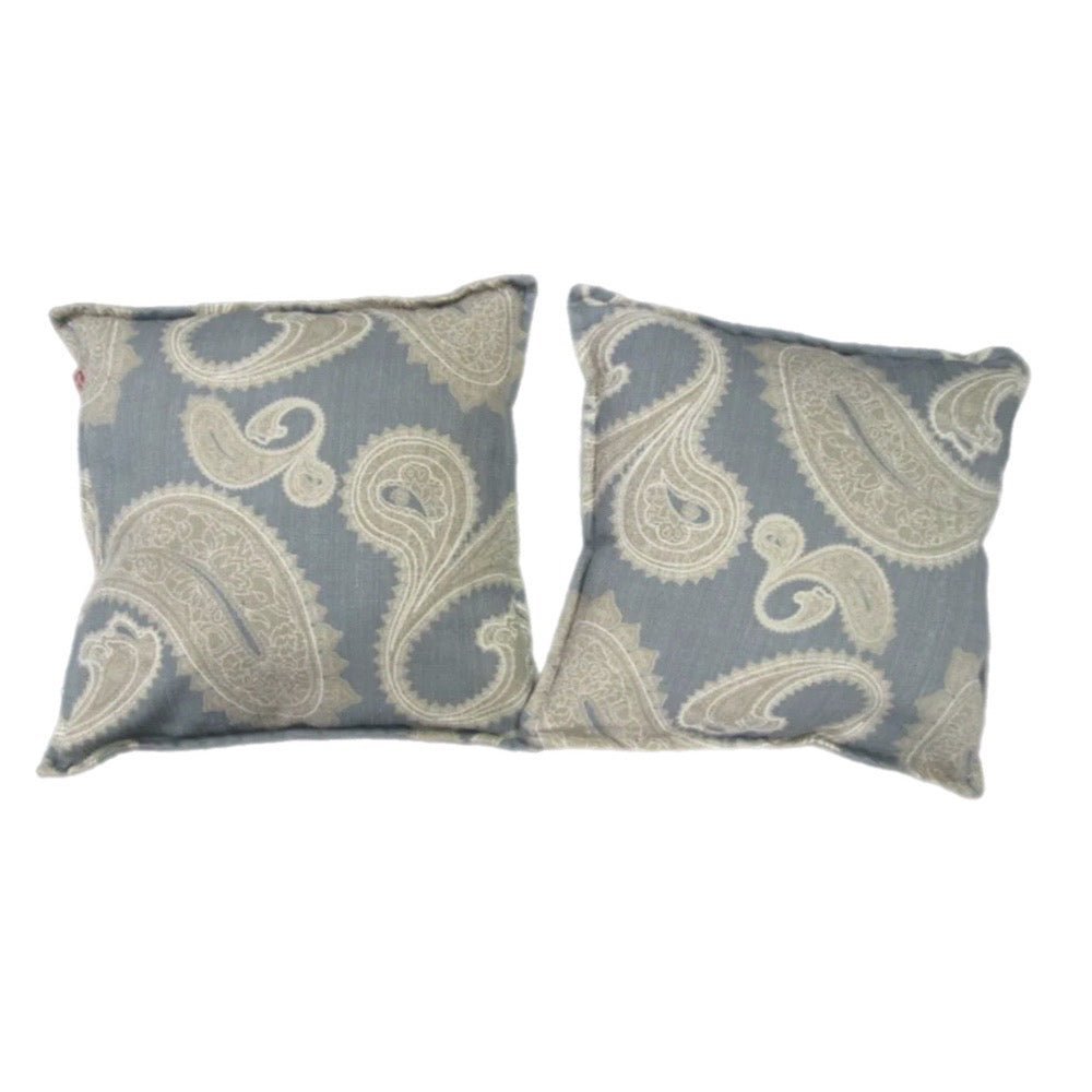 Sherry Kline paisley print throw pillow SET OF 2 | Finer Things Resale