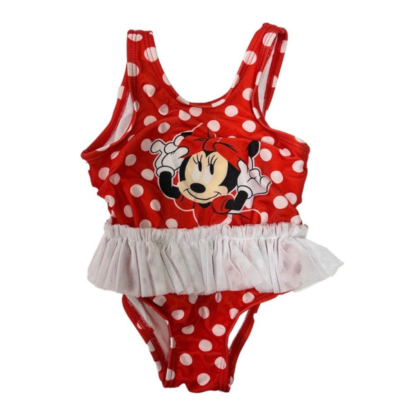 Disney Baby Minnie Mouse print ruffle swimsuit SIZE 3-6 MONTHS | Finer Things Resale