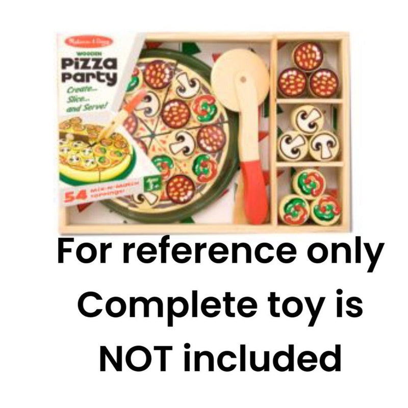 Melissa & Doug Pizza Party pizza ingredients REPLACEMENT  parts  Lot of 7 | Finer Things Resale