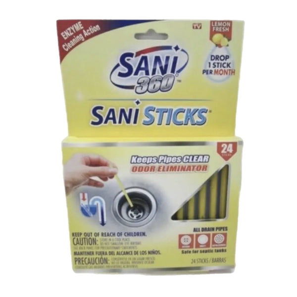 Sani Sticks LEMON Keeps drains & pipes clean AS SEEN ON TV! BRAND NEW! | Finer Things Resale