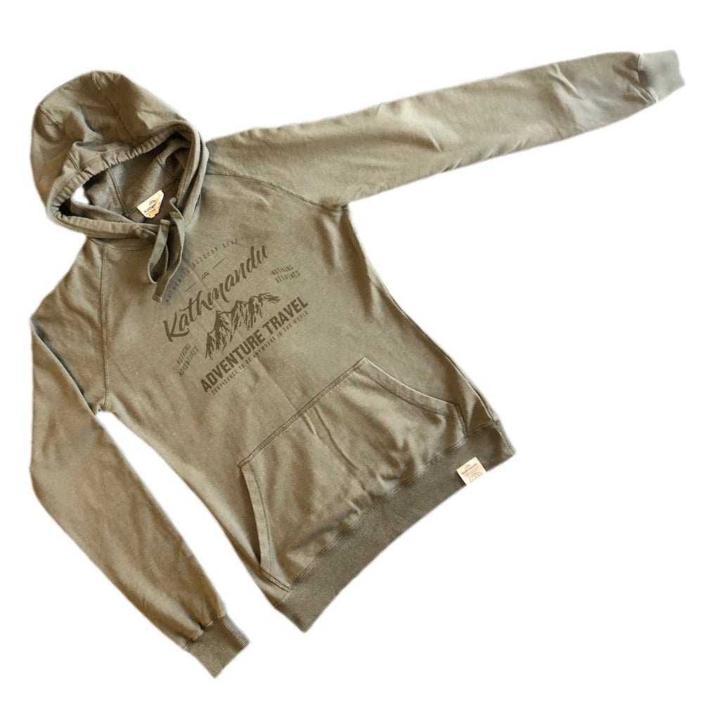 Kathmandu Adventure Travel fleece hoodie shirt SMALL | Finer Things Resale