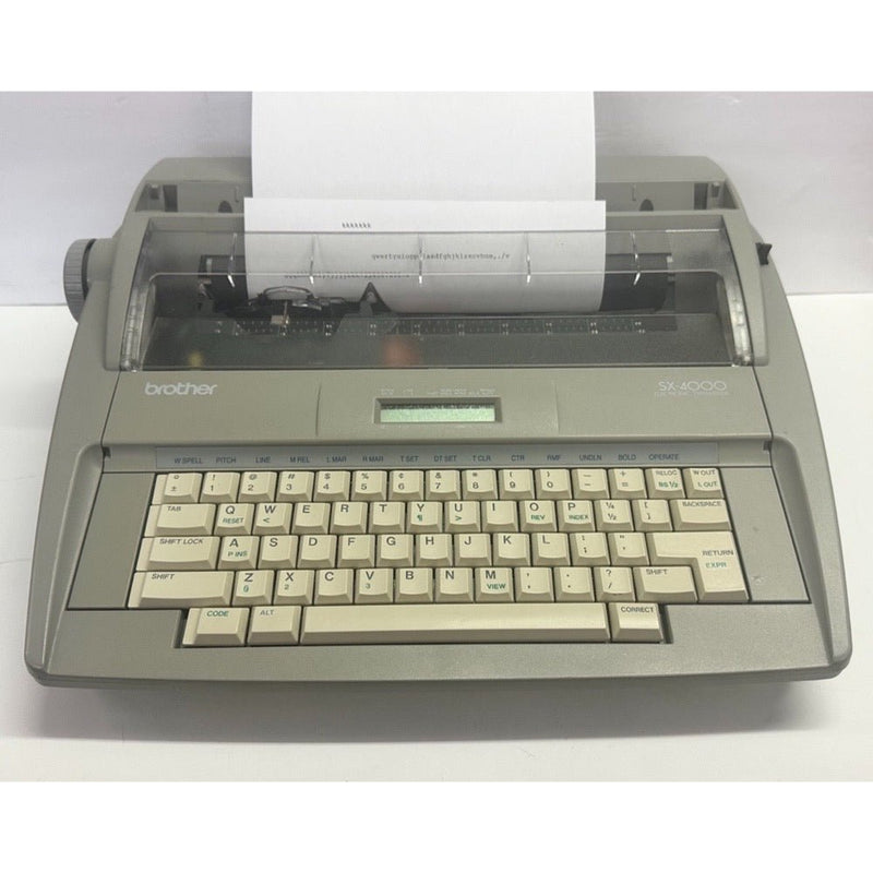 Brother SX-4000 Portable Electronic Typewriter LCD Displayl VINTAGE! WORKS! | Finer Things Resale