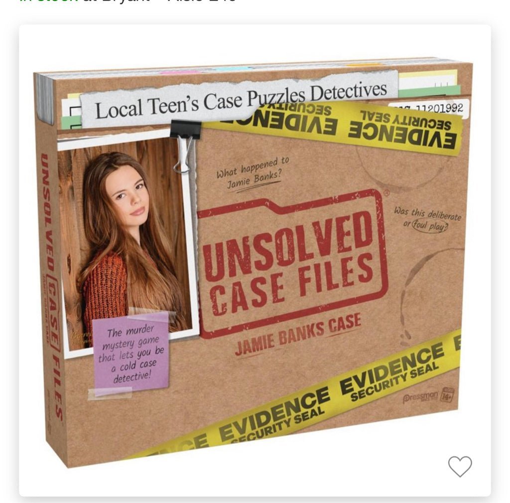 Unsolved Case Files Jamie Banks Case game Pressman BRAND NEW! | Finer Things Resale