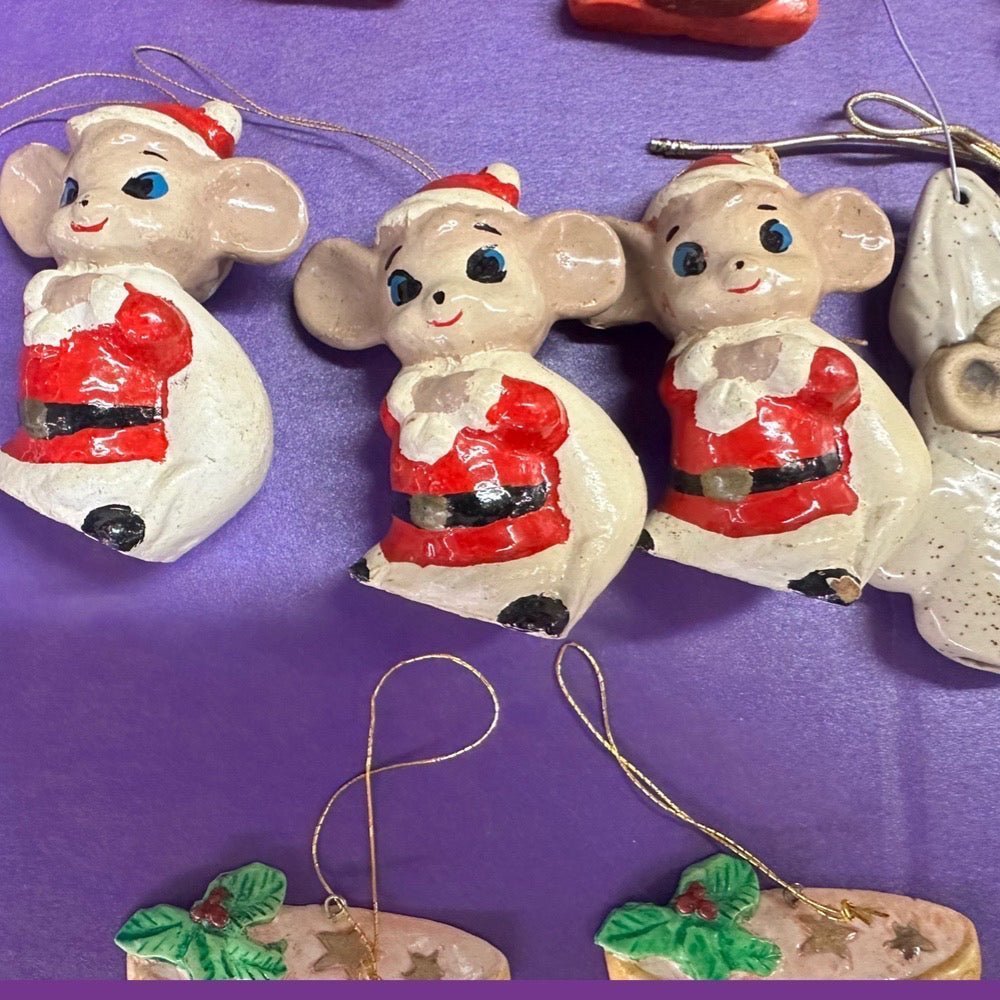 Vintage Christmas Ornament Lot of 33 1980-1990's | Finer Things Resale