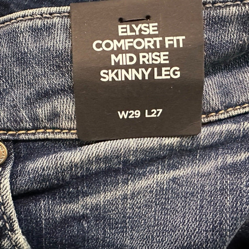 Silver Jeans Co Elyse Comfort Fit Mid-Rise Skinny Leg Jeans 29x27 NWT! | Finer Things Resale