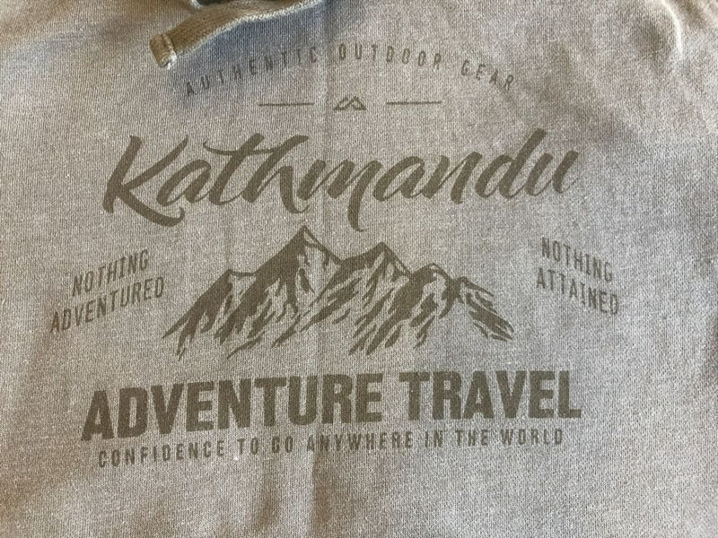 Kathmandu Adventure Travel fleece hoodie shirt SMALL | Finer Things Resale