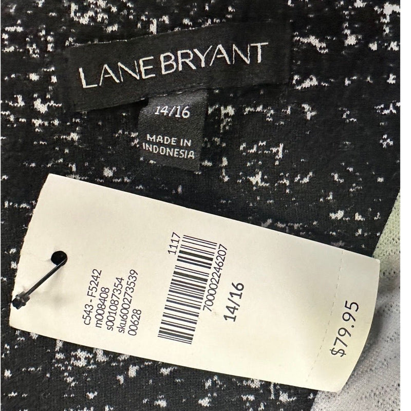 Lane Bryant Fit & Flare 3/4 sleeve print dress SIZE 14/16 NWT | Finer Things Resale