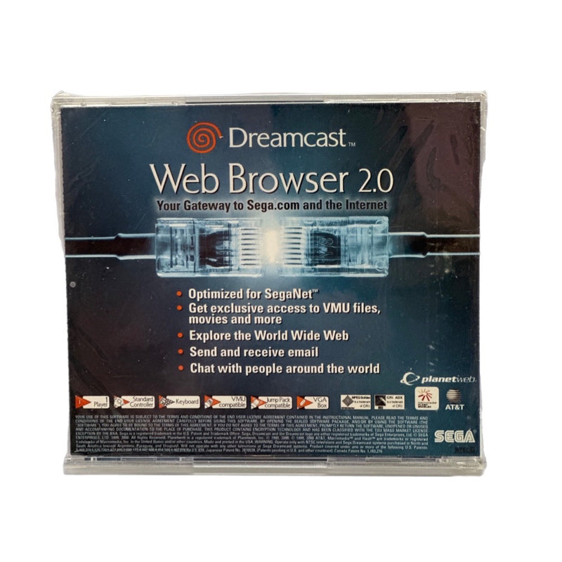 Sega Dreamcast Web Browser 2.0 with Sega Swirl Game BRAND NEW SEALED | Finer Things Resale