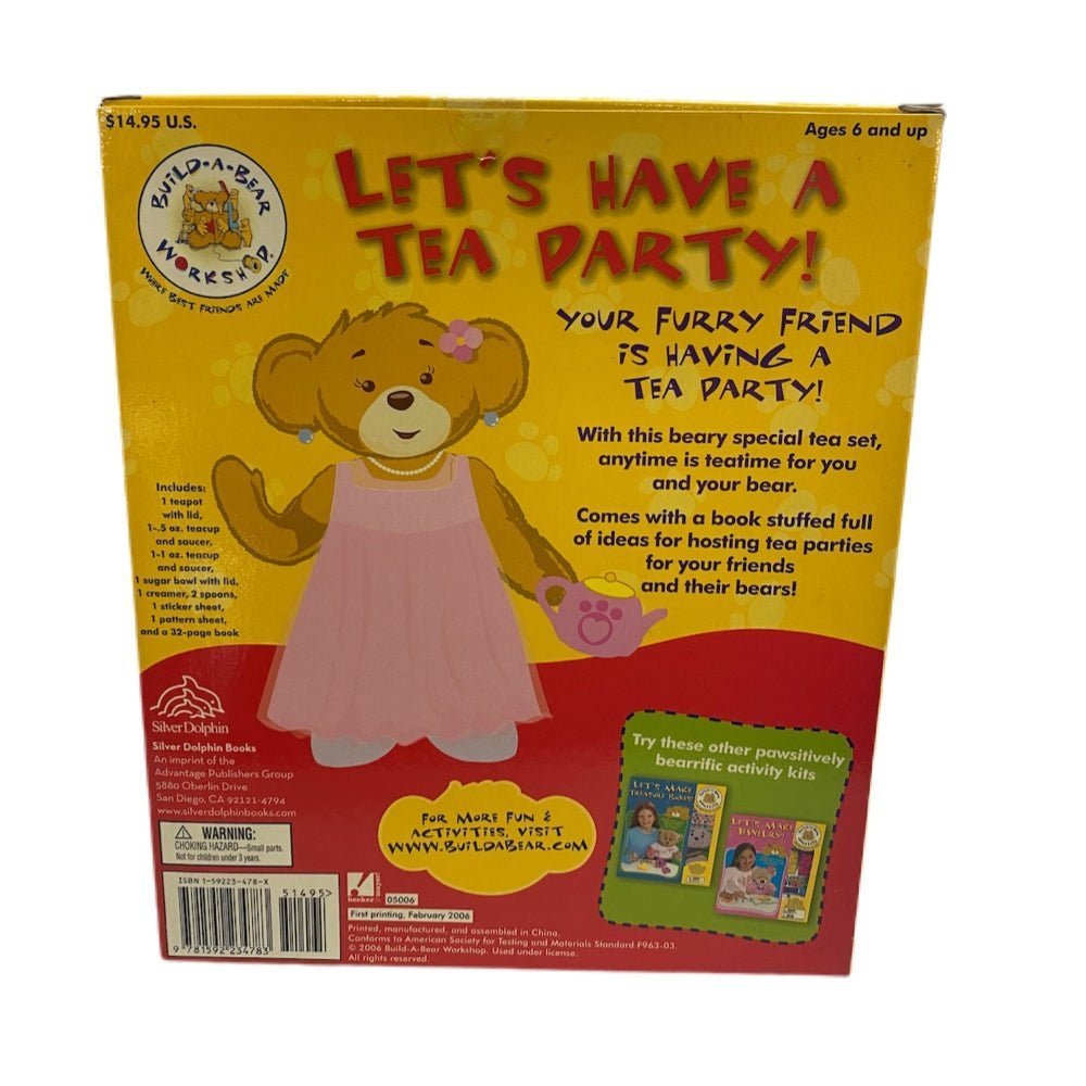 Build-A-Bear Let's Have A Tea Party! Book & Tea set! BRAND NEW! | Finer Things Resale