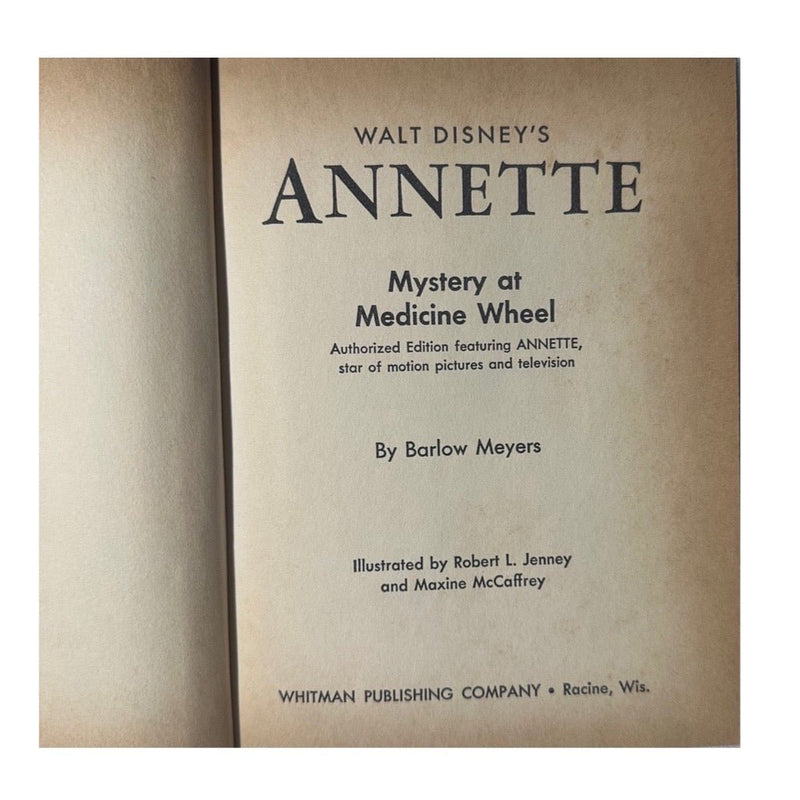 Walt Disney's Annette Mystery at Medicine Wheel Hardback 1964 | Finer Things Resale
