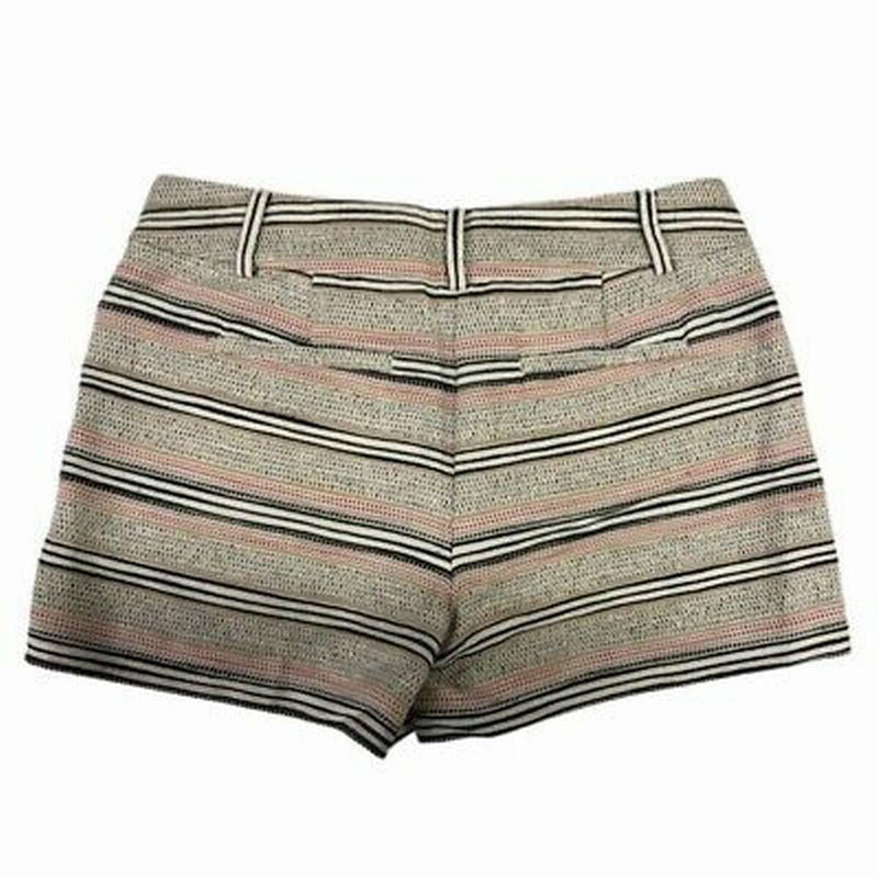 Ann Taylor Loft The Riviera stripe textured short SIZE 2 | Finer Things Resale