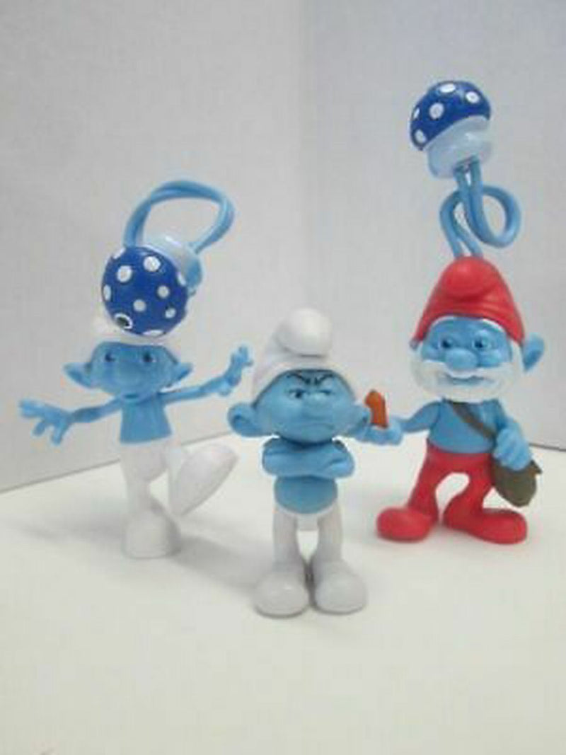 Smurfs Collectible Figures 3pc Papa Smurf, Grouchy, and Clumsy NEW! | Finer Things Resale
