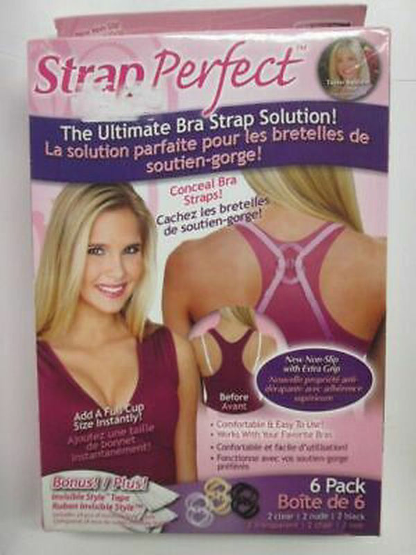 Strap Perfect Ultimate Lift Max Cleavage Control, Conceal Bra Straps, Pack  of 6
