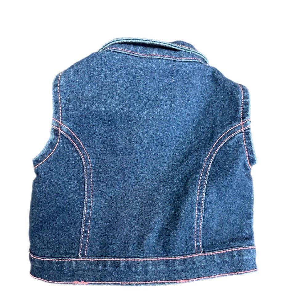 Limited Too Retro denim vest SIZE 24 MONTHS | Finer Things Resale