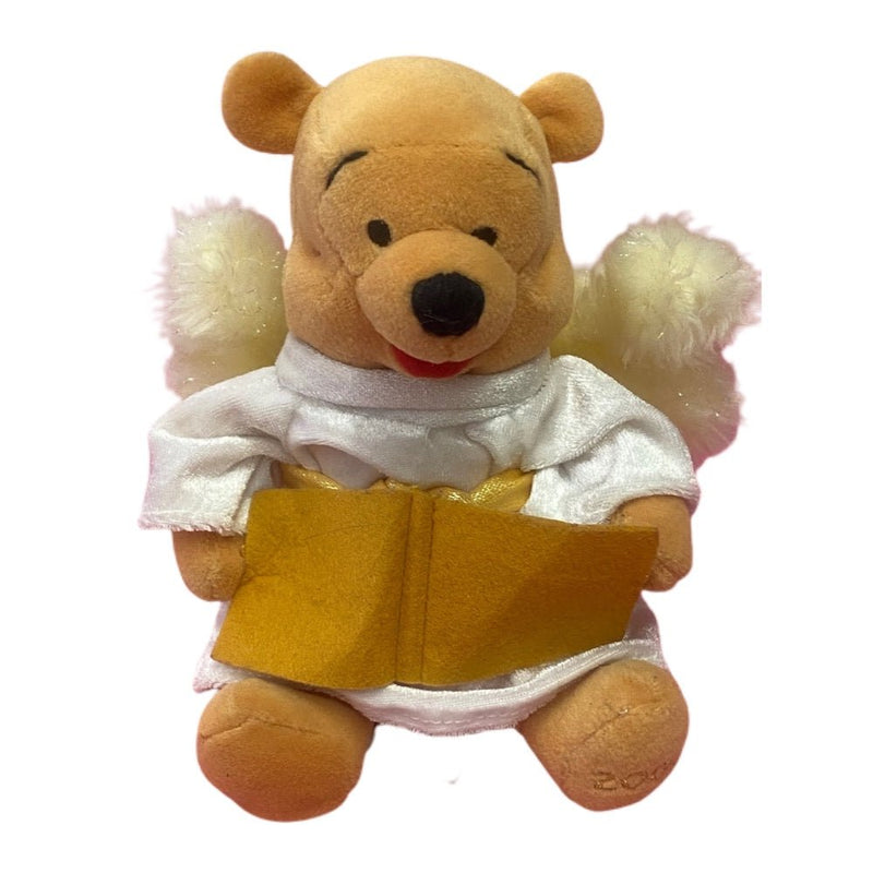 Disney Winnie the Pooh Angel Pooh 8" bean bag plush stuffed animal 2000 Vintage | Finer Things Resale