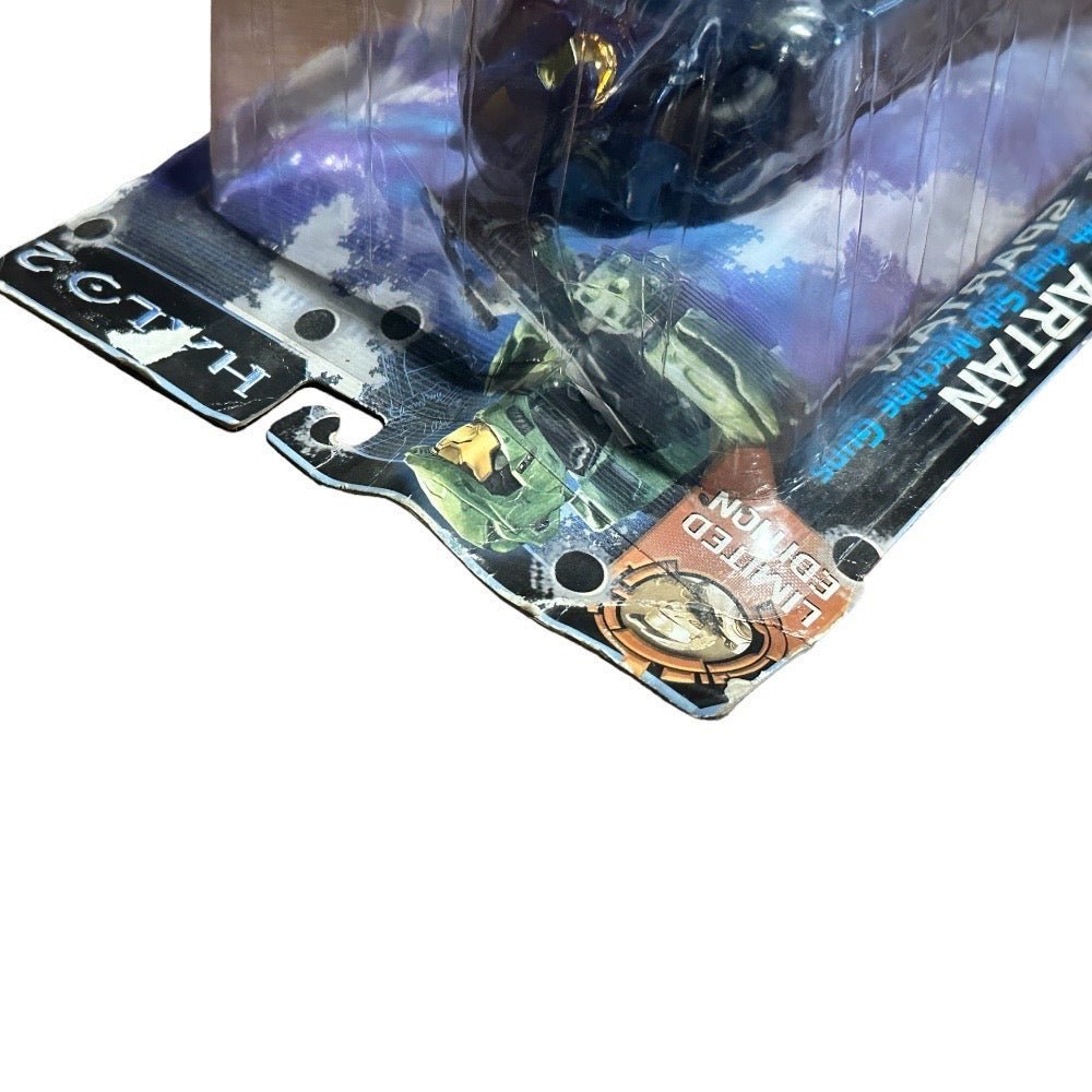 Halo 2 Blue Spartan Action Figure Dual SMG Joyride Studios Limited Edition 2004 | Finer Things Resale