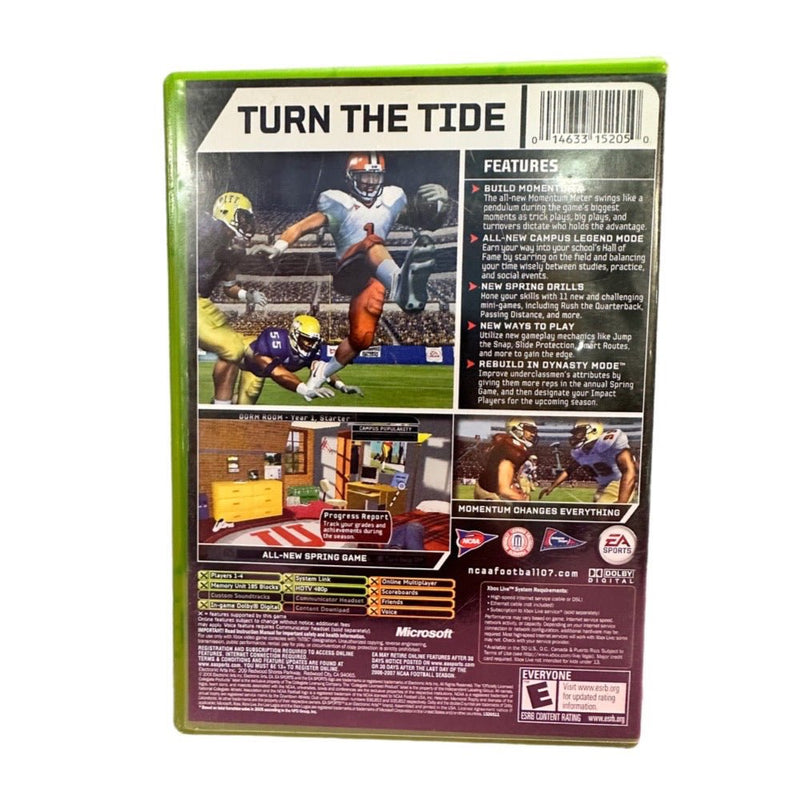 NCAA 07 Football XBOX EA Sports Rated 3 2006 | Finer Things Resale