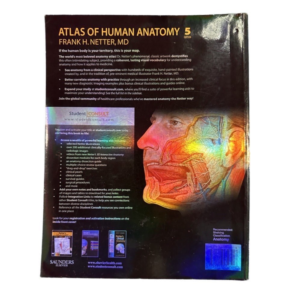 Netter Basic Science: Atlas of Human Anatomy by Frank H. Netter PAPERBACK 2010 | Finer Things Resale