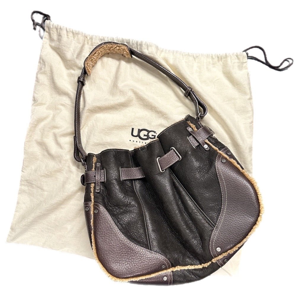 UGG Australia Sheepskin Shearlng Suedo Hobo Purse Bag | Finer Things Resale