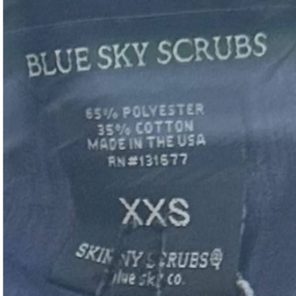 Blue Sky Co Scrubs short sleeve scrub top shirt Skinny Scrubs SIZE XXSMALL | Finer Things Resale