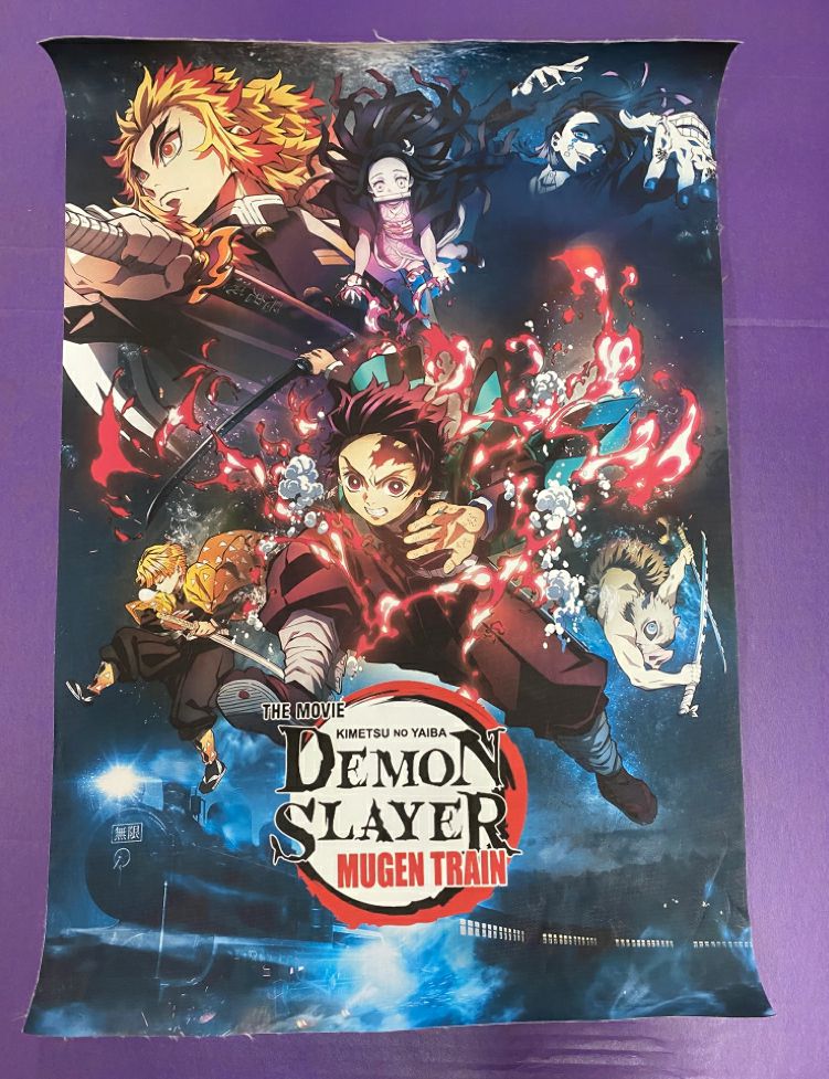 Demon Slayer Kimetsu No Yaiba Movie Wagon Train anime poster | Finer Things Resale