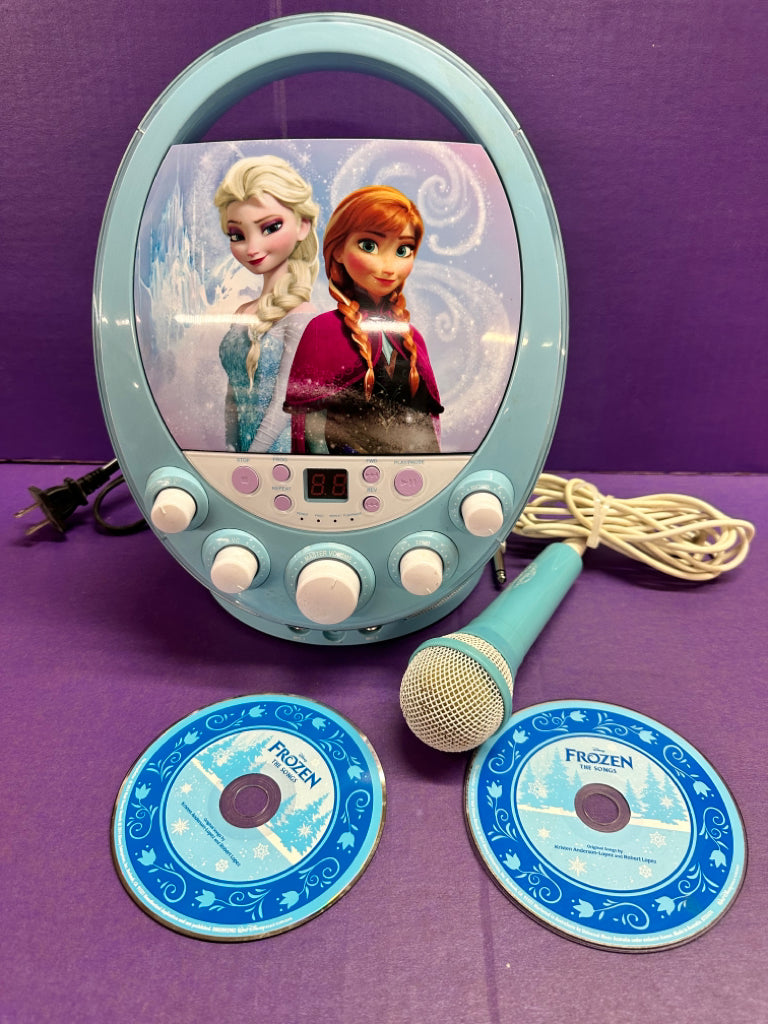 Disney Frozen Elsa & Anna Fantastical Karaoke machine with 2 CD's | Finer Things Resale