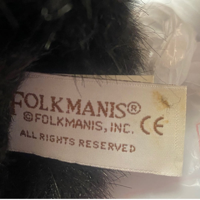 Folkmanis Furry Folk Baby Black Bear Cub plush puppet Vintage | Finer Things Resale
