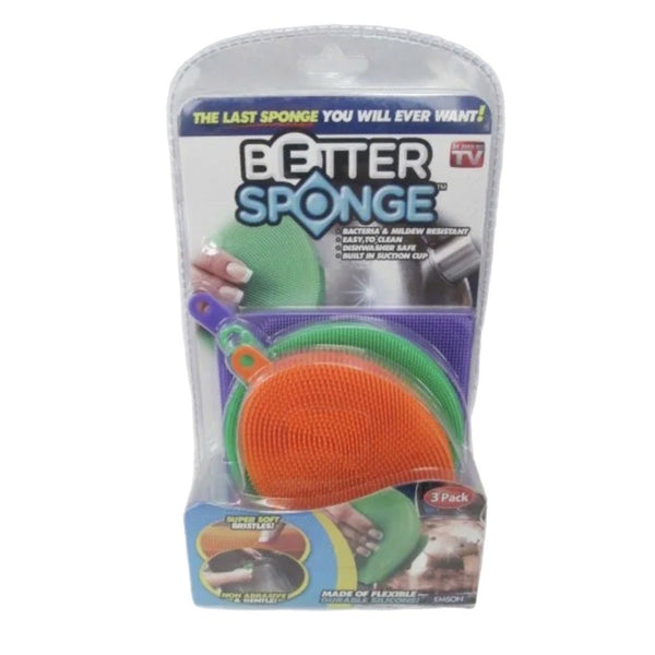Better Sponge Anti-bacterial Silicone Kitchen Cleaner Sponge 3pk BRAND NEW | Finer Things Resale