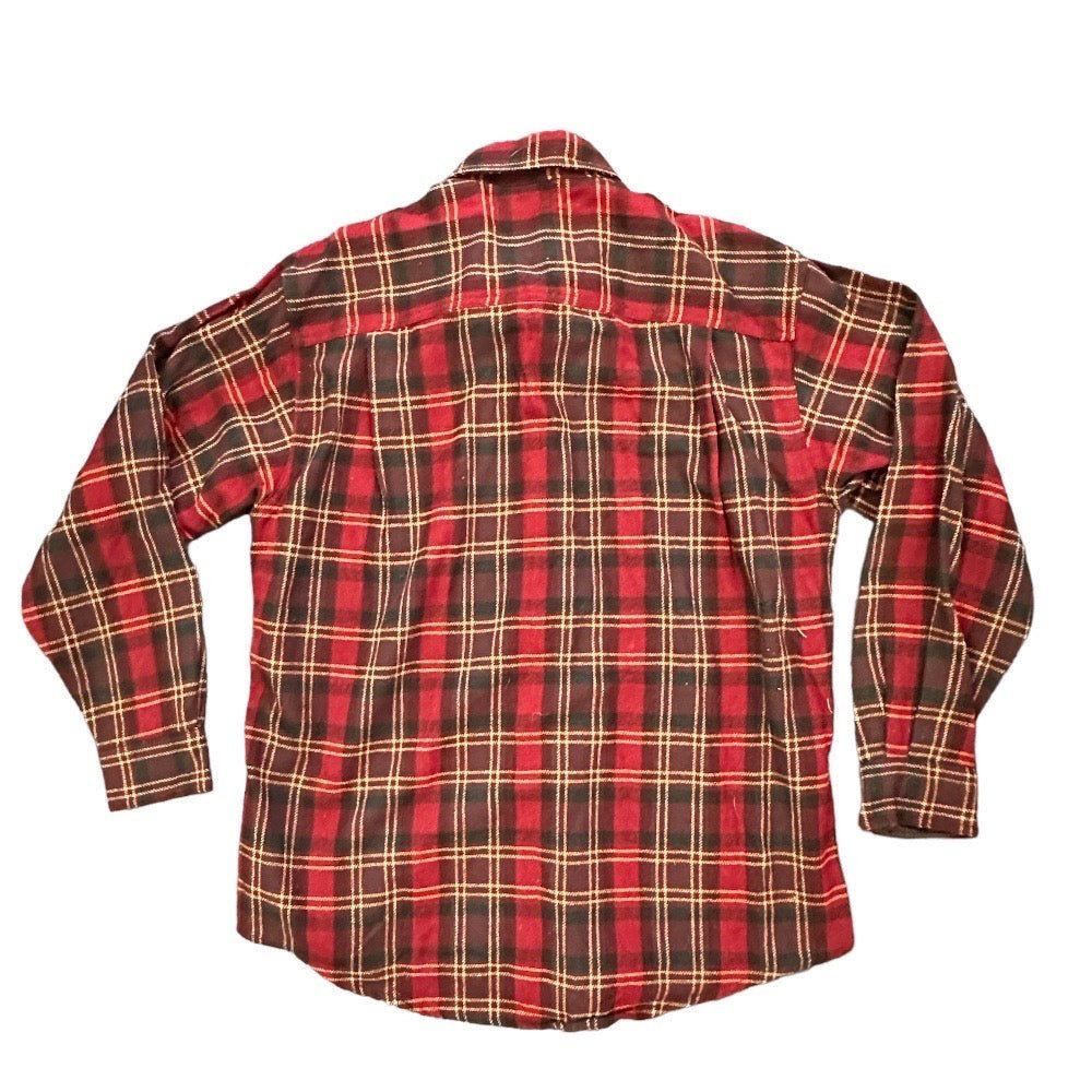 Woolrich Original Outdoors long sleeve plaid flannel wool shirt SIZE LARGE | Finer Things Resale