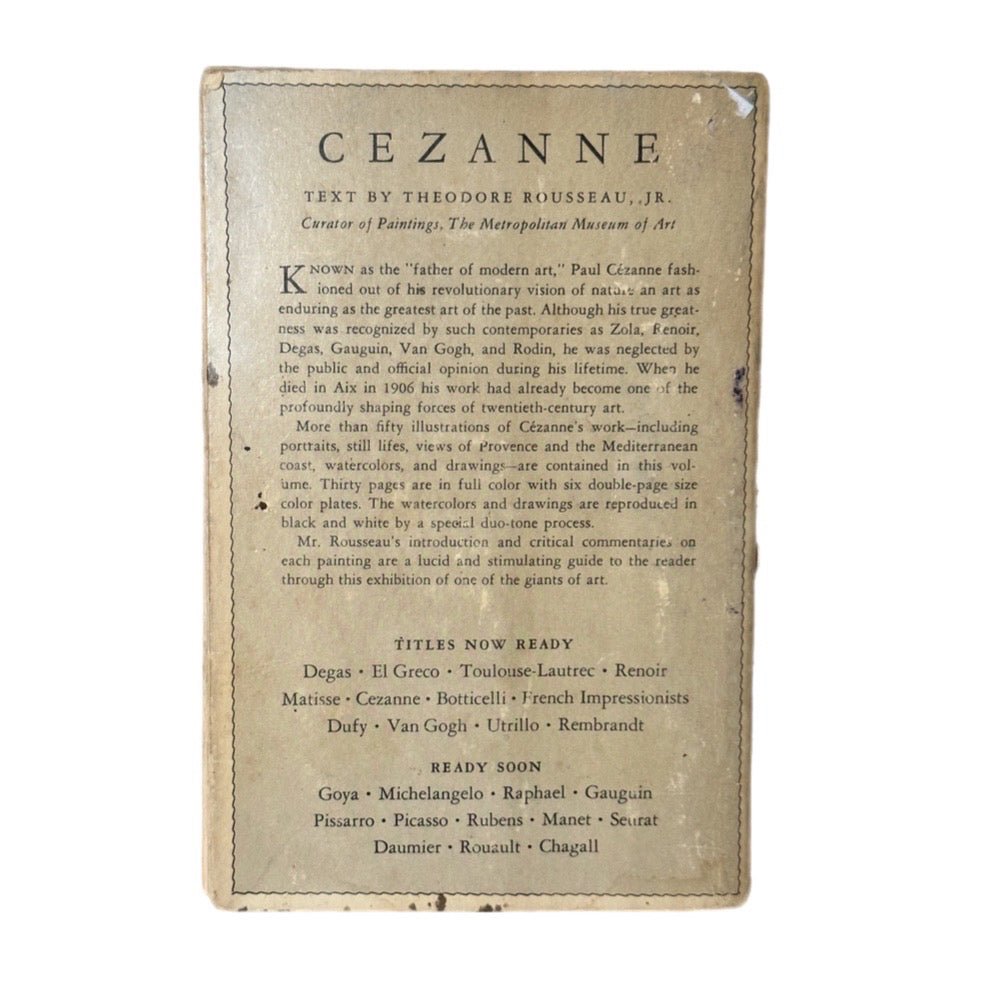 Cezanne A4 Pocket Library of Great Art paperback 1953 | Finer Things Resale