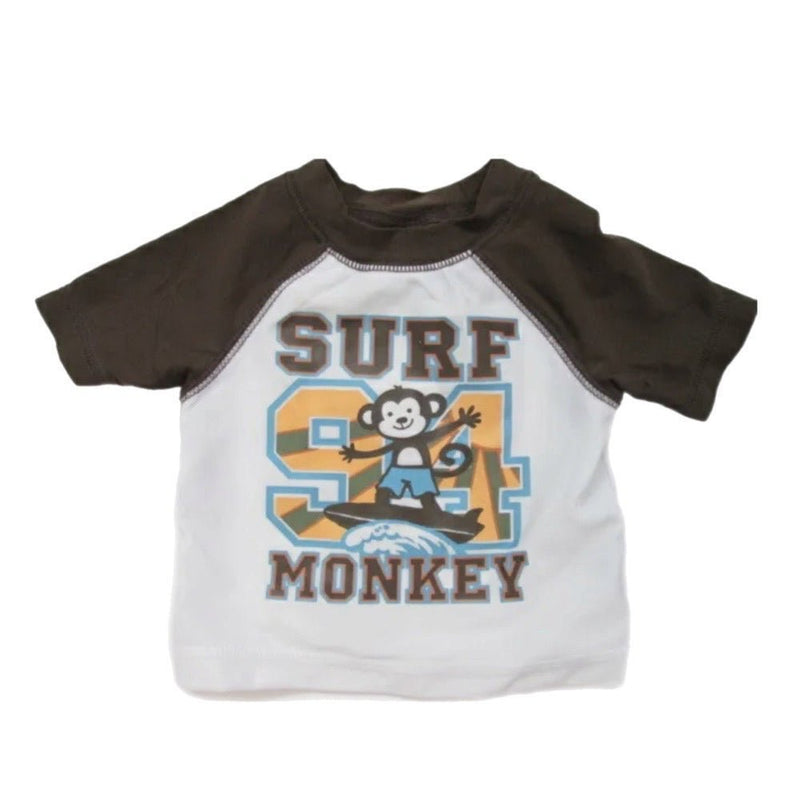 Old Navy 2pc Surf Monkey short sleeve swim trunk set SIZE 3-6 MONTHS | Finer Things Resale