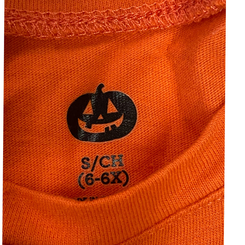 Halloween Pumpkin 2pc short sleeve skirt set SIZE SMALL 6/6X