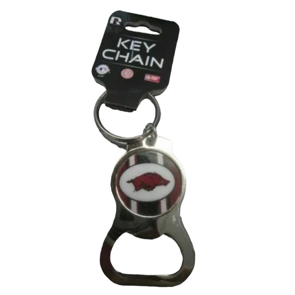 NCCAA Arkansas Razorback key ring chain with bottle opener BRAND NEW! | Finer Things Resale