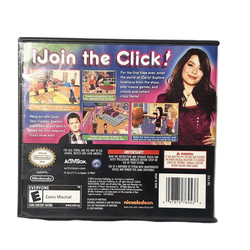 Nickelodeon i Carly 2 iJoin the Click! Nintendo DS game Activision 2010 | Finer Things Resale