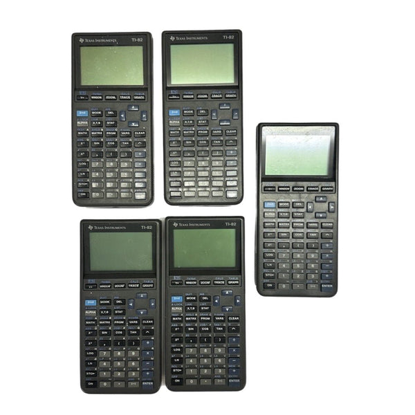 Texas Instruments TI-82 Calculator  LOT of 5 FOR PARTS OR REPAIR ONLY | Finer Things Resale