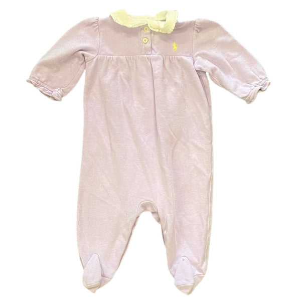 Ralph Lauren long sleeve footed pant set outfit SIZE 6 MONTHS | Finer Things Resale