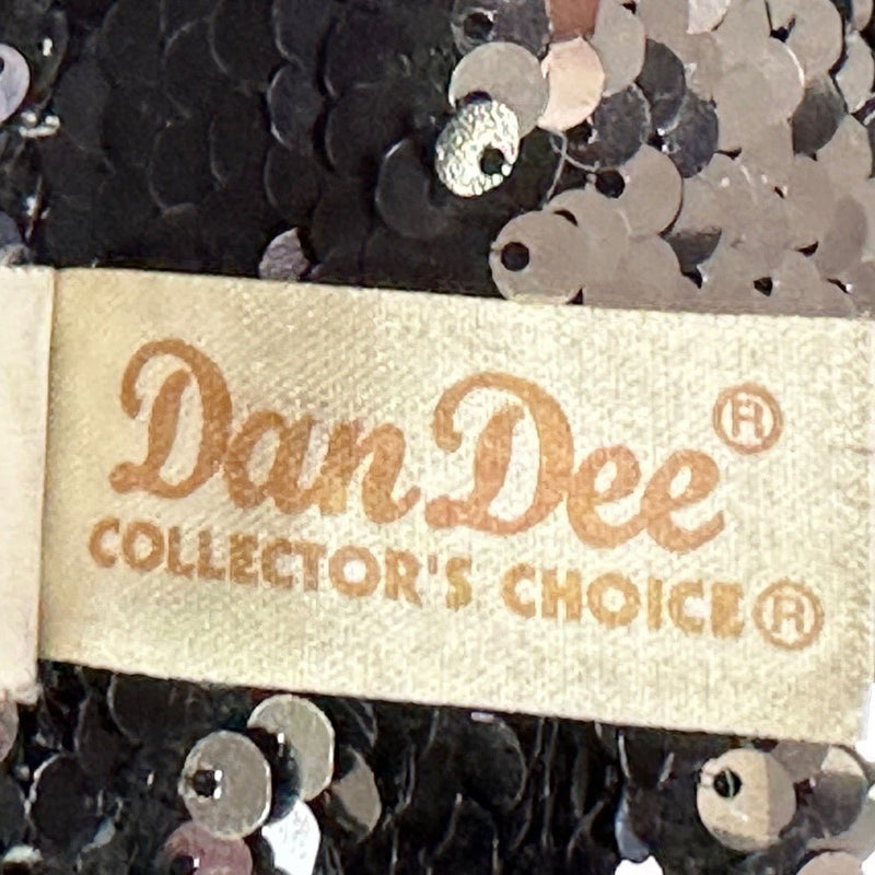 Dan Dee Collector's Choice Reverse Sequin Black & Silver stuffed animal plush Da | Finer Things Resale