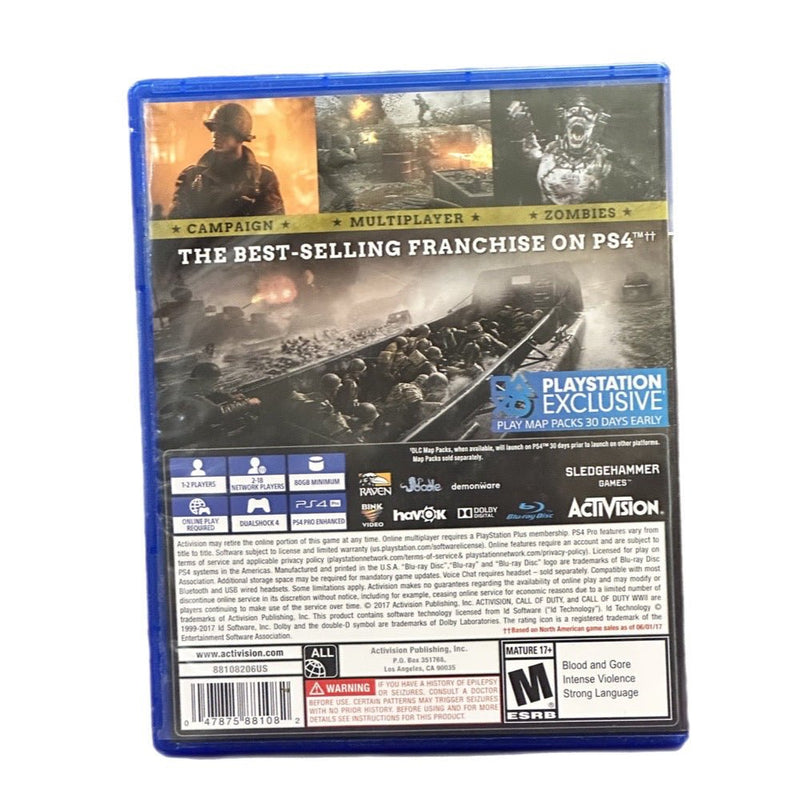 Call of Duty WWII WW2 Playstation 4 PS4 game 2017 | Finer Things Resale