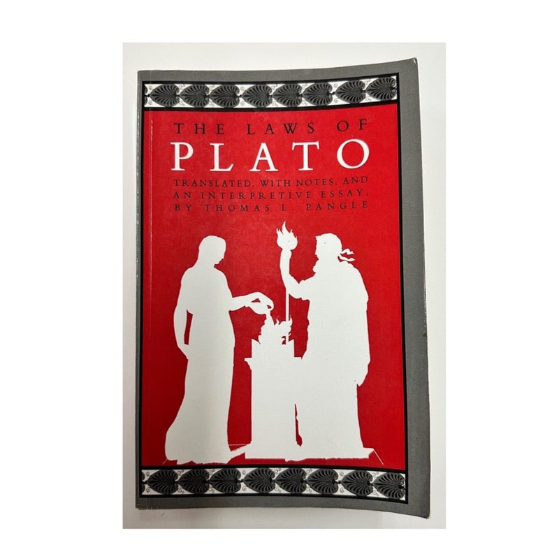 The Laws of Plato by Plato  Thomas J Pangle | Finer Things Resale