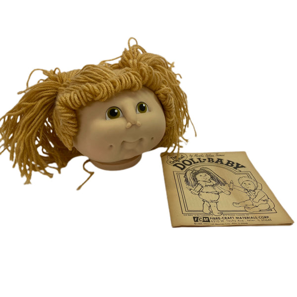 The Original Doll Baby Doll Head by Martha Nelson Thomas VINTAGE 1984 Girl | Finer Things Resale