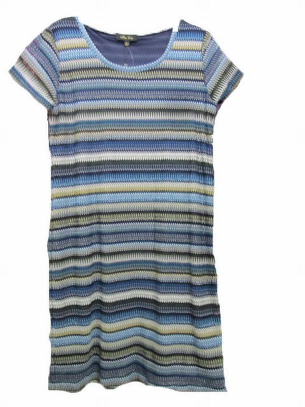 Melissa Paige short sleeve stripe sheath dress SIZE LARGE BRAND NEW WITH TAGS! | Finer Things Resale