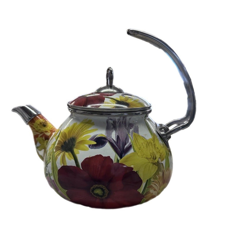 The Pioneer Woman Flower Garden Enamel Tea Kettle Teapot RETIRED! | Finer Things Resale
